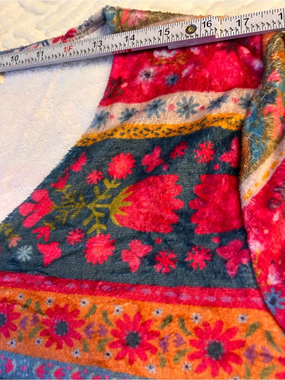 Natural Life One Piece Pajamas Fleece Comfy Floral Boho